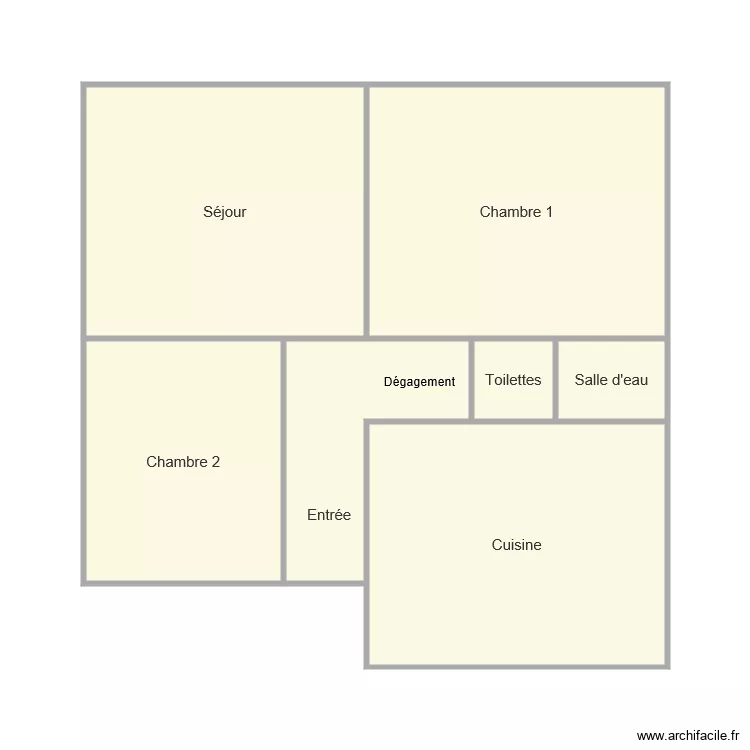 APPARTEMENT MONTCY NOTRE . Plan de 