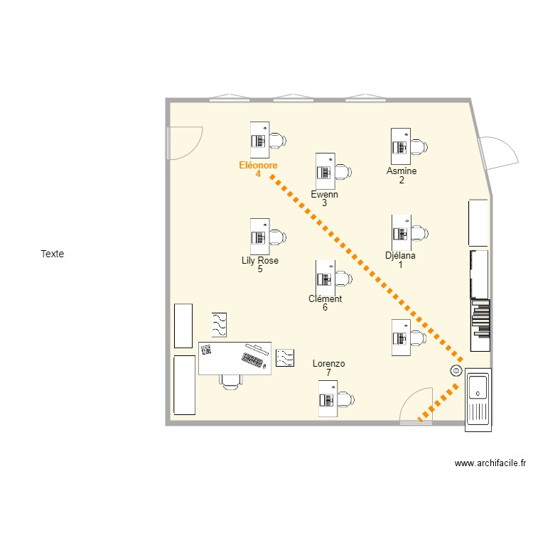 SEGPA 2 Eléonore. Plan de 0 pièce et 0 m2
