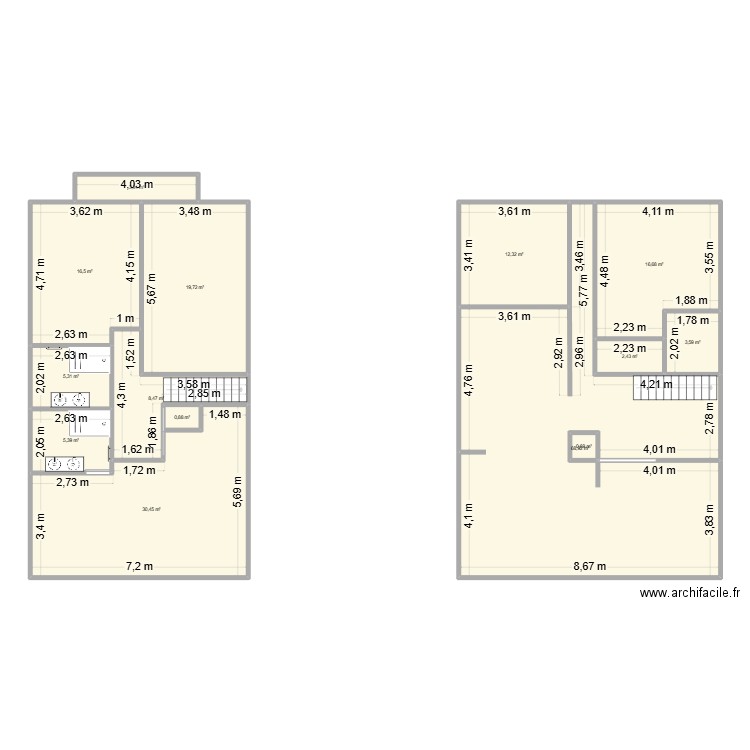 Tounmor77. Plan de 14 pièces et 195 m2