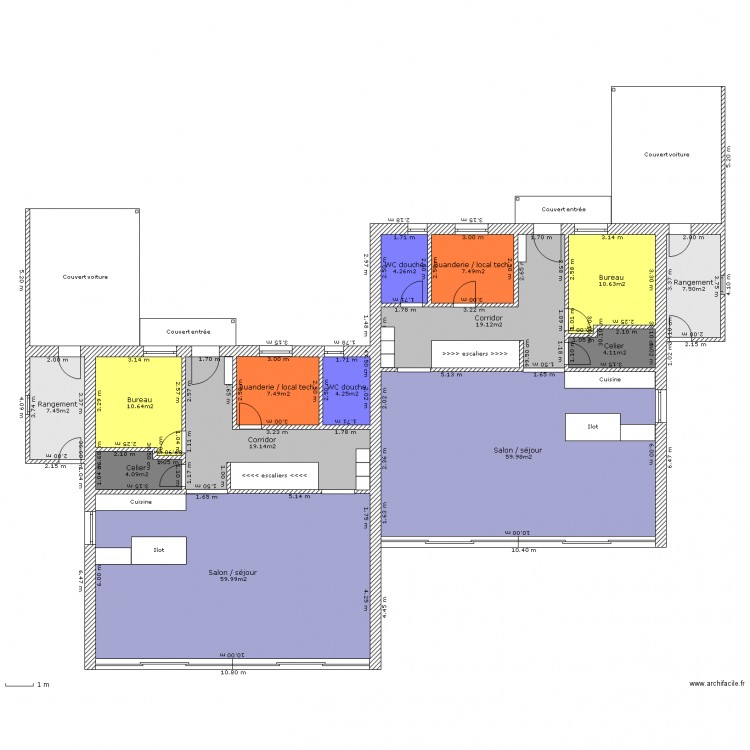 Rez mitoyennes Loveresse. Plan de 0 pièce et 0 m2