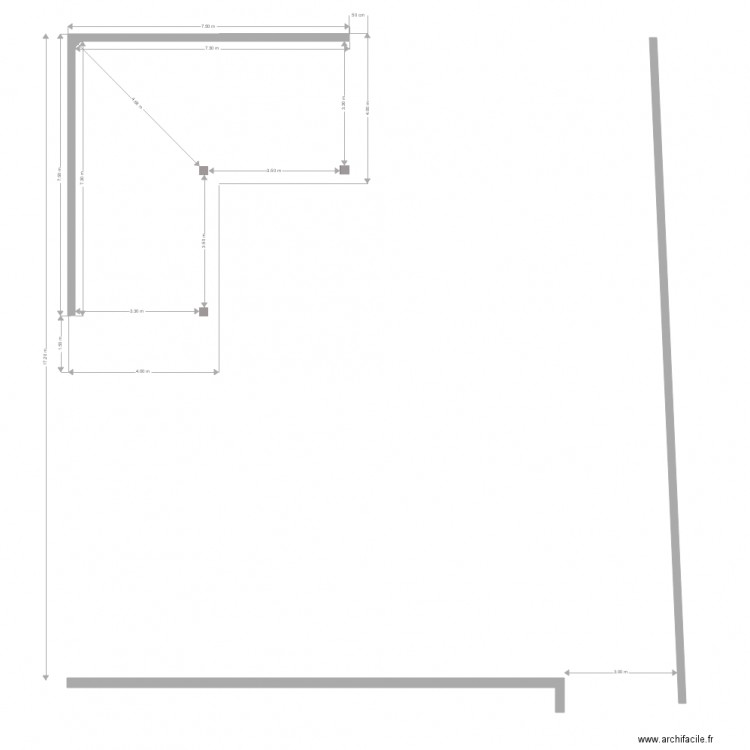piscine pool bar en L dalle. Plan de 0 pièce et 0 m2
