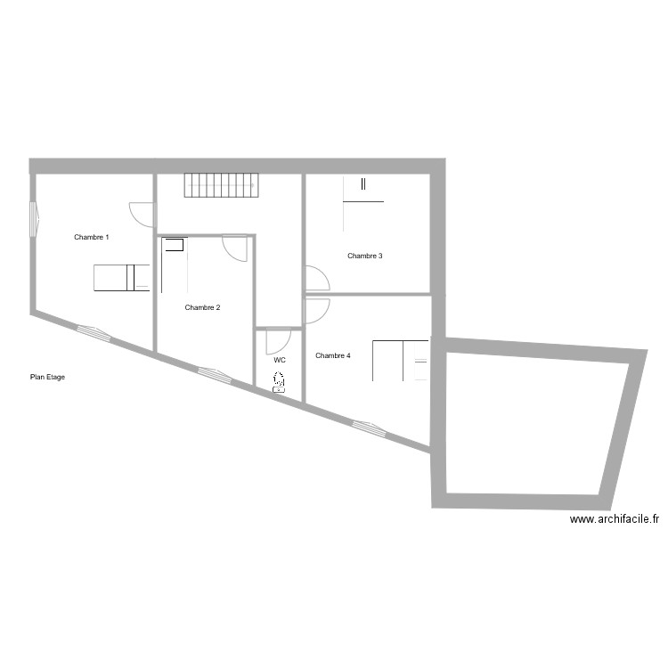 Champey Etage. Plan de 0 pièce et 0 m2