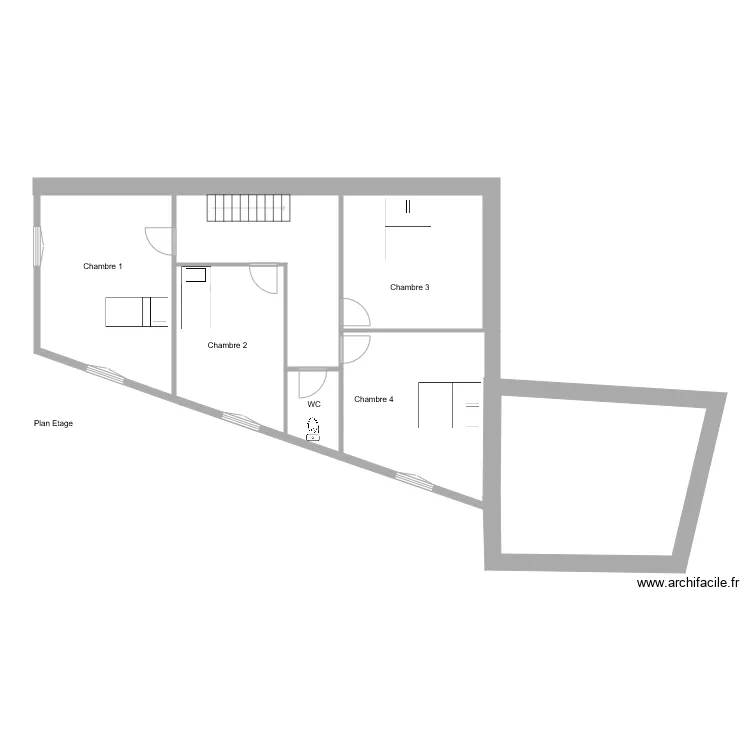 Champey Etage. Plan de 