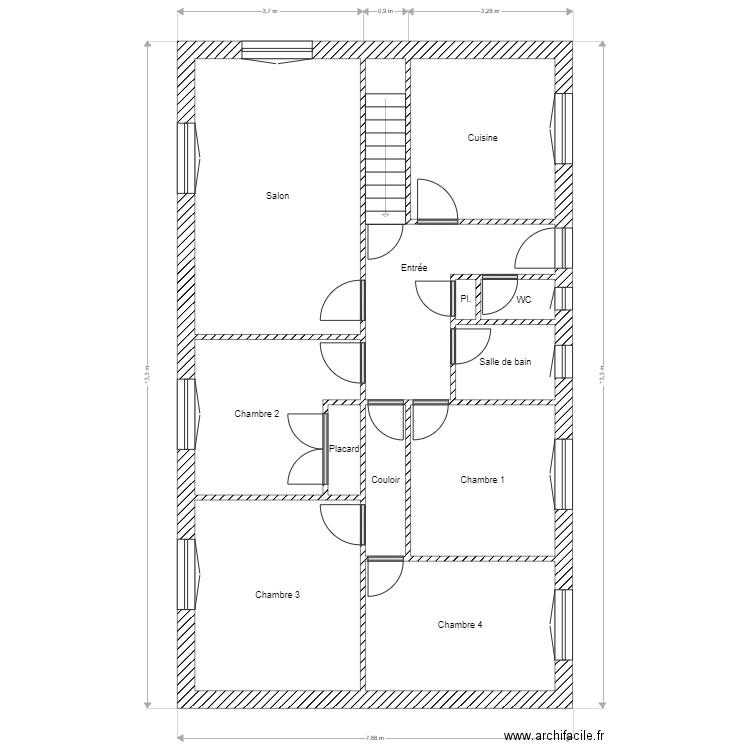 Malestrier. Plan de 0 pièce et 0 m2