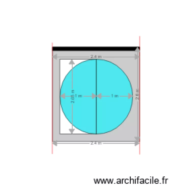 porte separation salon v4 cote . Plan de 