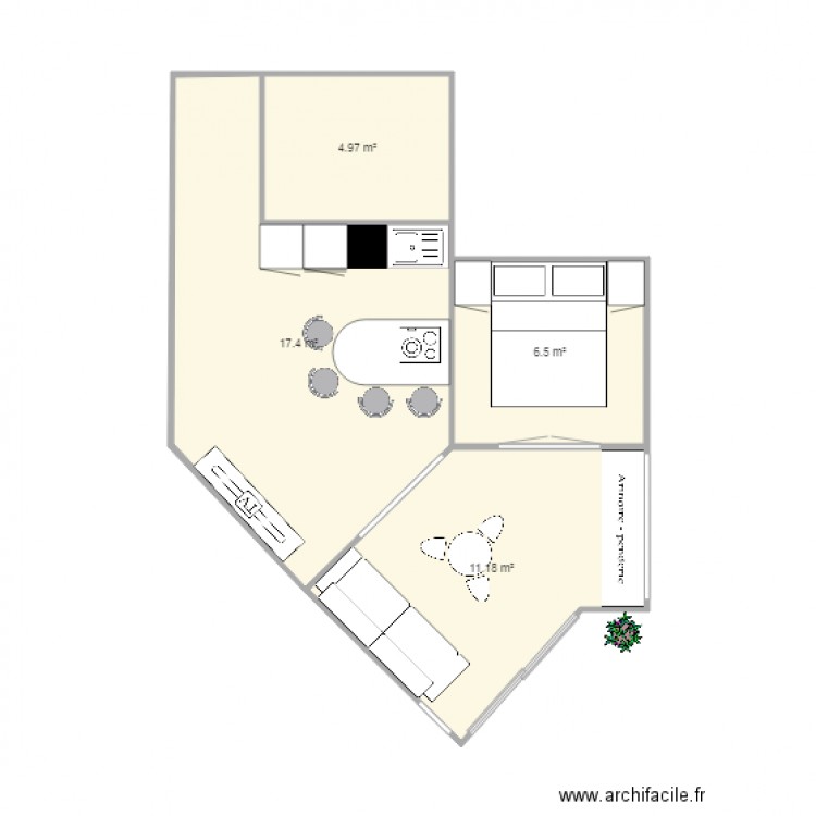 plan moneton chambre. Plan de 0 pièce et 0 m2