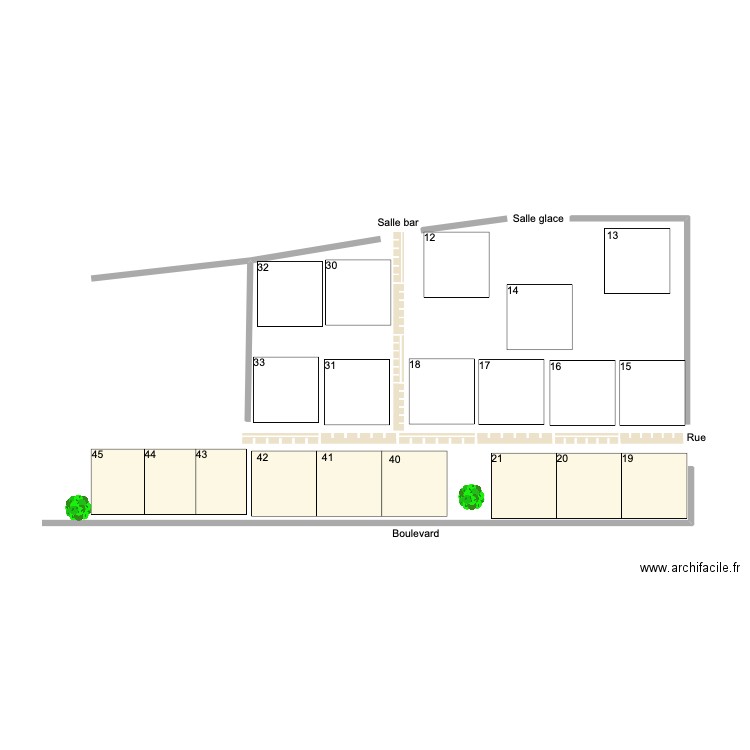 Terrasse LCA A. Plan de 0 pièce et 0 m2