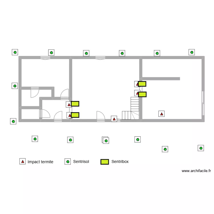 Bouffard. Plan de 6  et 100 m²