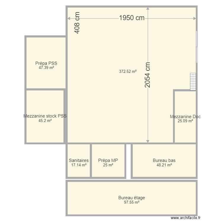 Local SP Lepine. Plan de 0 pièce et 0 m2