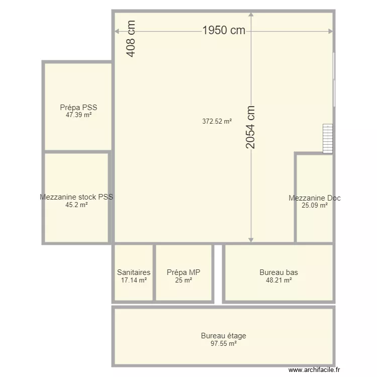 Local SP Lepine. Plan de 