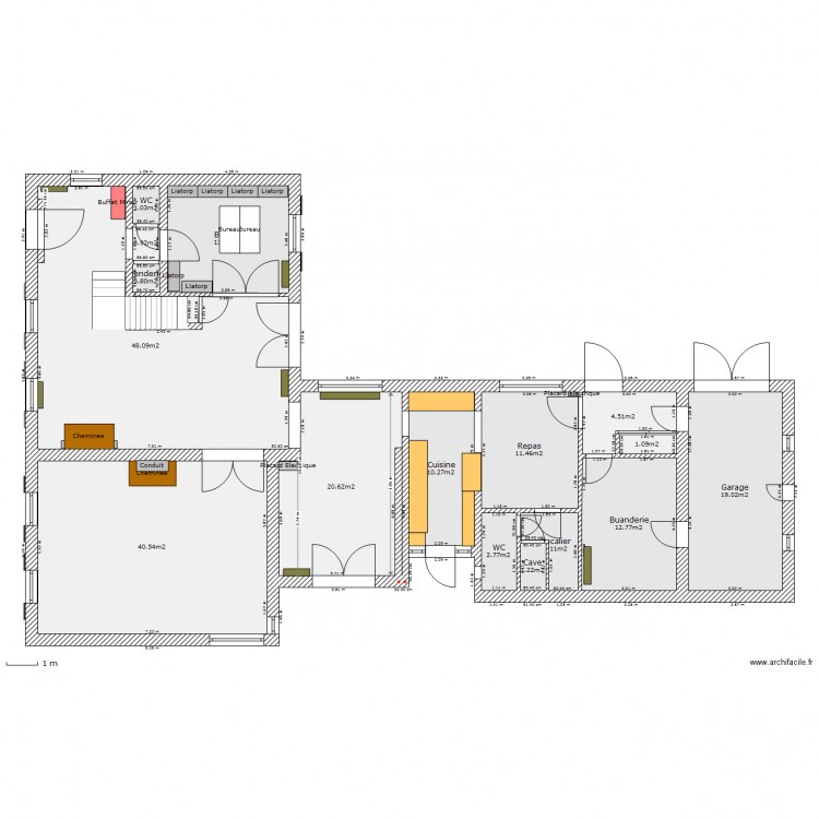 DreveMoulin Bas Actuel. Plan de 0 pièce et 0 m2