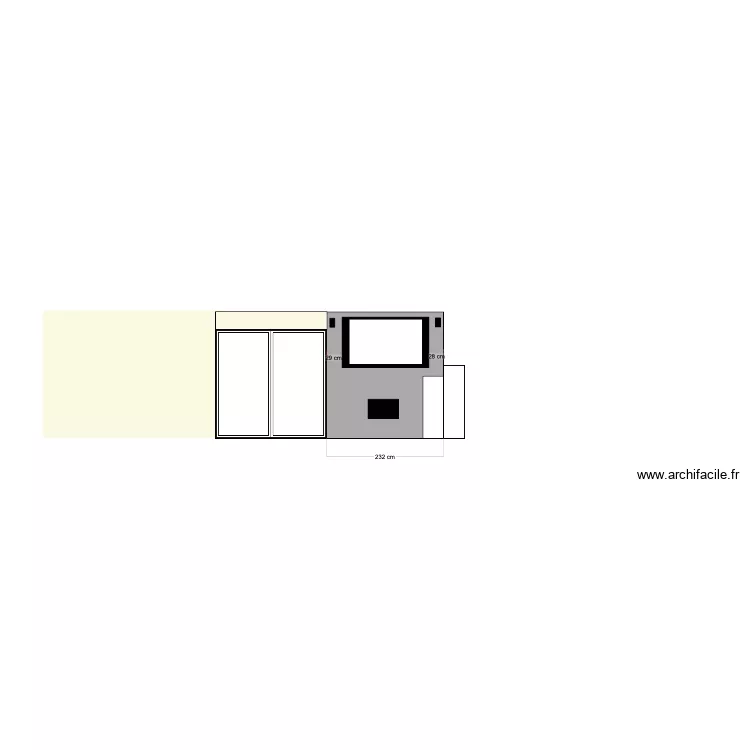 SALON. Plan de 