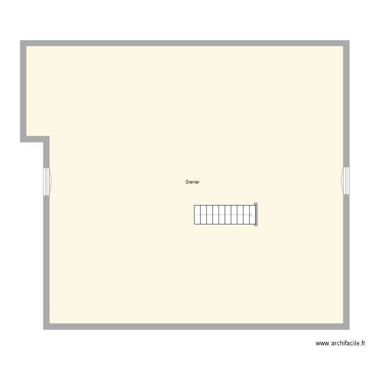 Croquis ZIETEK Grenier. Plan de 0 pièce et 0 m2
