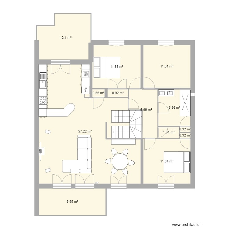 venelles 1975 modif. Plan de 0 pièce et 0 m2