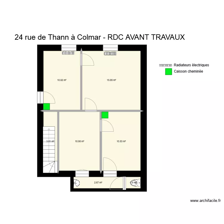 24 COLMAR RDC AVANT DEF. Plan de 
