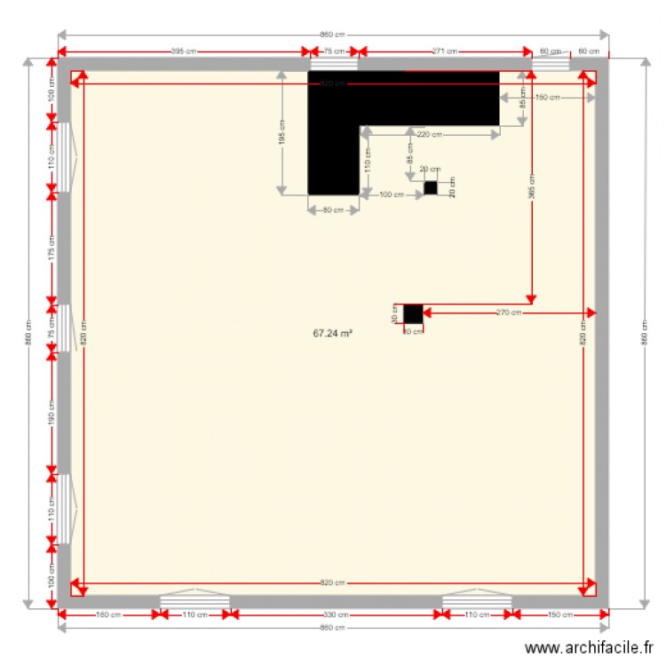 1er étage définitif. Plan de 0 pièce et 0 m2