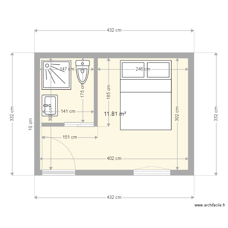 chambre axel. Plan de 0 pièce et 0 m2