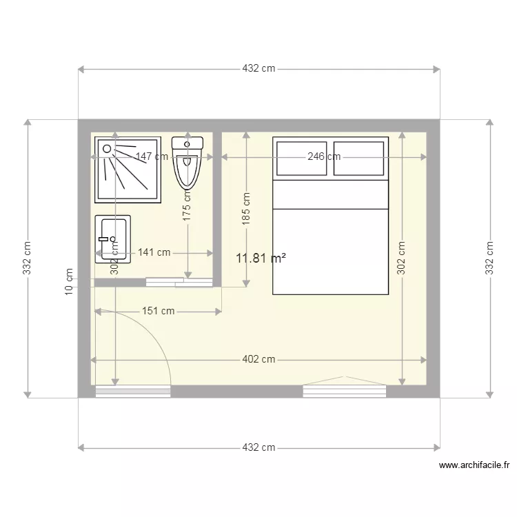 chambre axel. Plan de chambre axel. Plan de