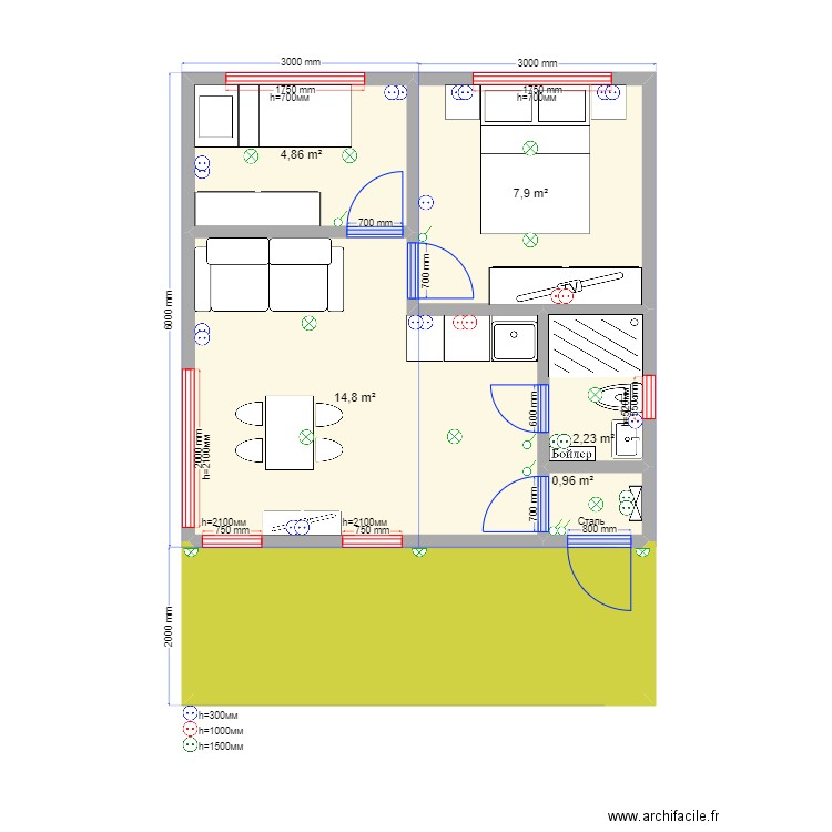 Api. Plan de 0 pièce et 0 m2