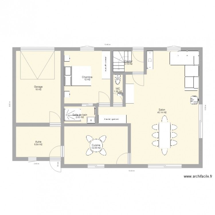 rdc bis. Plan de 0 pièce et 0 m2