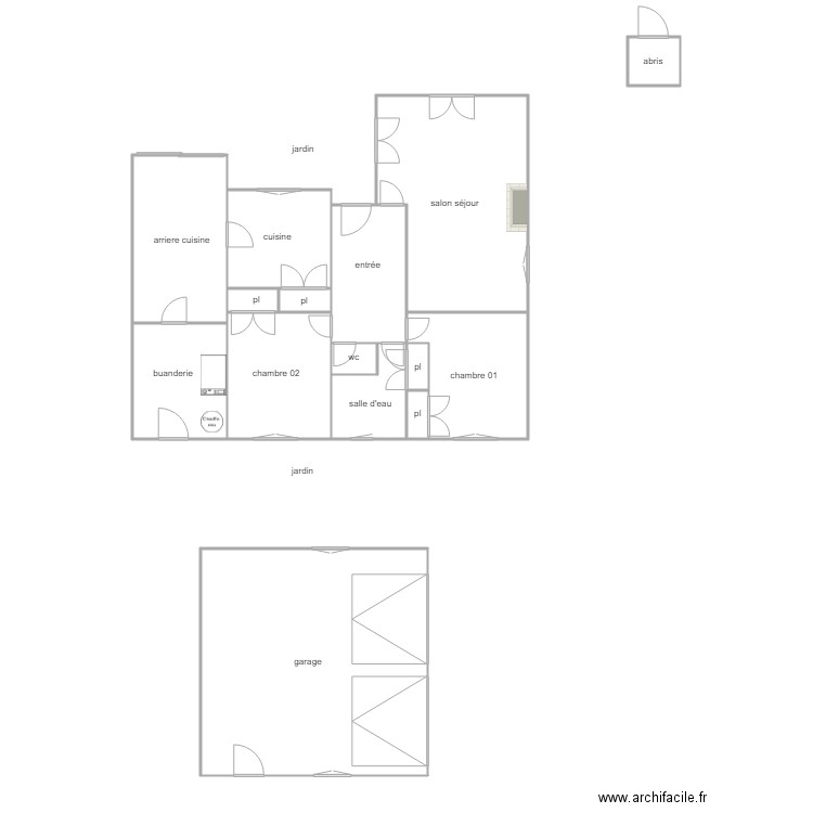 plaire am. Plan de 0 pièce et 0 m2