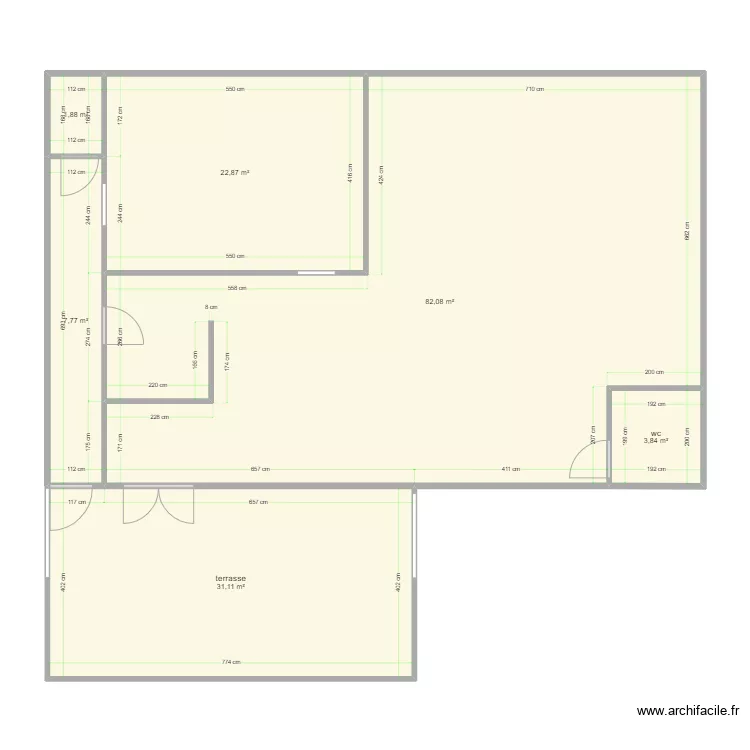 local commercial SCI. Plan de local commercial SCI. Plan de