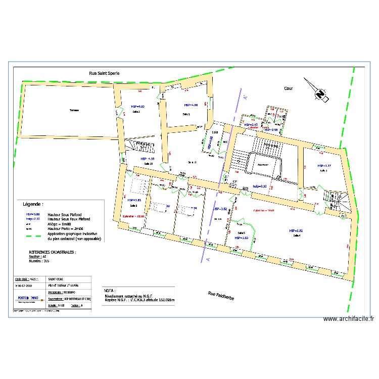 faidherbe t4. Plan de 0 pièce et 0 m2