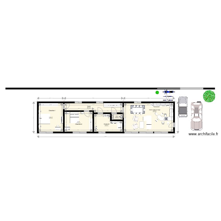 Schéma APS. Plan de 0 pièce et 0 m2