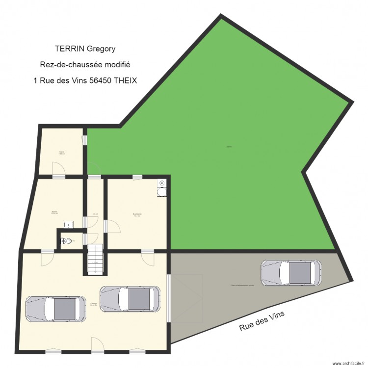 Greg perso rdc modifie. Plan de 0 pièce et 0 m2