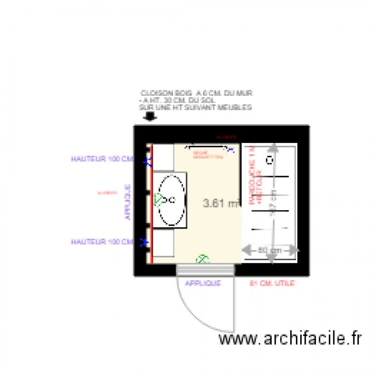 SDB ELEC BIS. Plan de 0 pièce et 0 m2