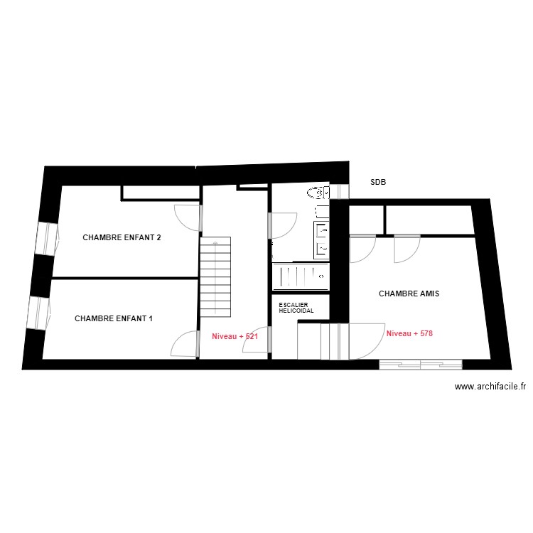 CORRADO 3eme ETAGE PROJET. Plan de 0 pièce et 0 m2