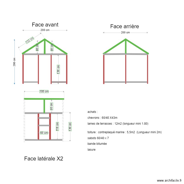 cabane calandreta structure. Plan de 0 pièce et 0 m2