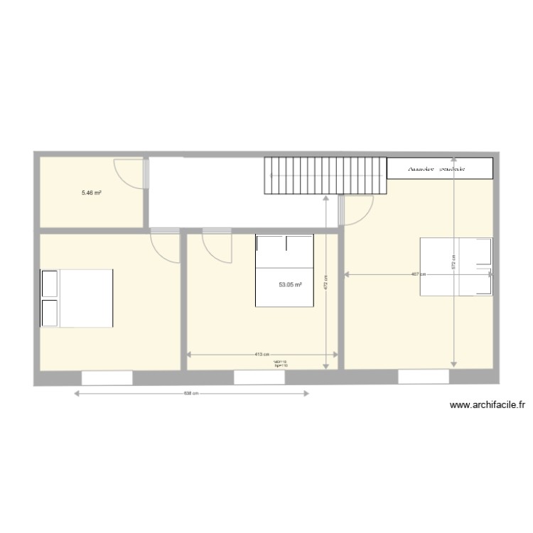 existant etage kubus casse tout dimanche soir. Plan de 0 pièce et 0 m2