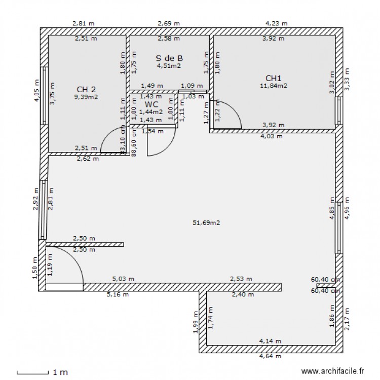 plan 2013 N°2 autre suggestion. Plan de 0 pièce et 0 m2