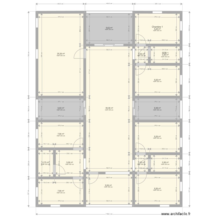 villa projet chouette 2. Plan de 18 pièces et 167 m2