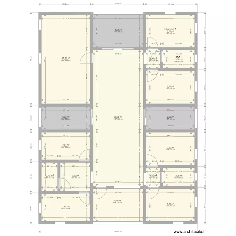 villa projet chouette 2. Plan de 