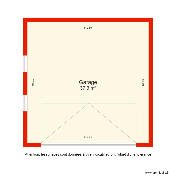 BI 4602 Garage côté. Plan de 0 pièce et 0 m2