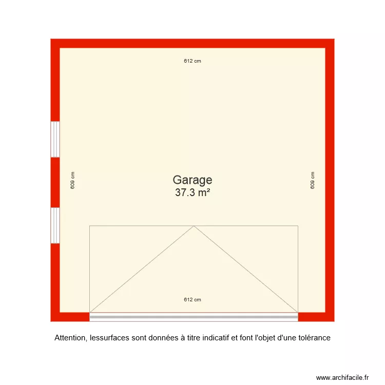 BI 4602 Garage c&ocirc;t&eacute;. Plan de 