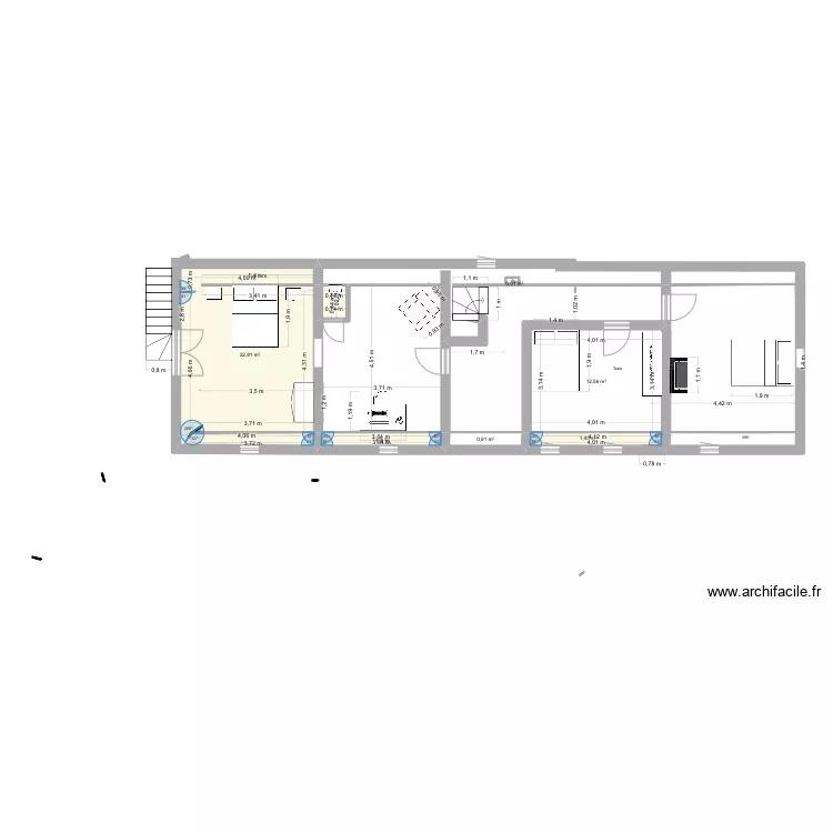 Étage vdh. Plan de Étage vdh. Plan de