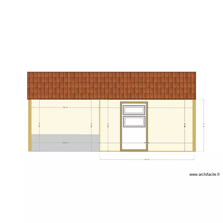 Abris de jardin 1. Plan de 2  et 11 m²