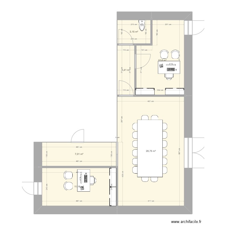 PAJ - proposition BC. Plan de 0 pièce et 0 m2