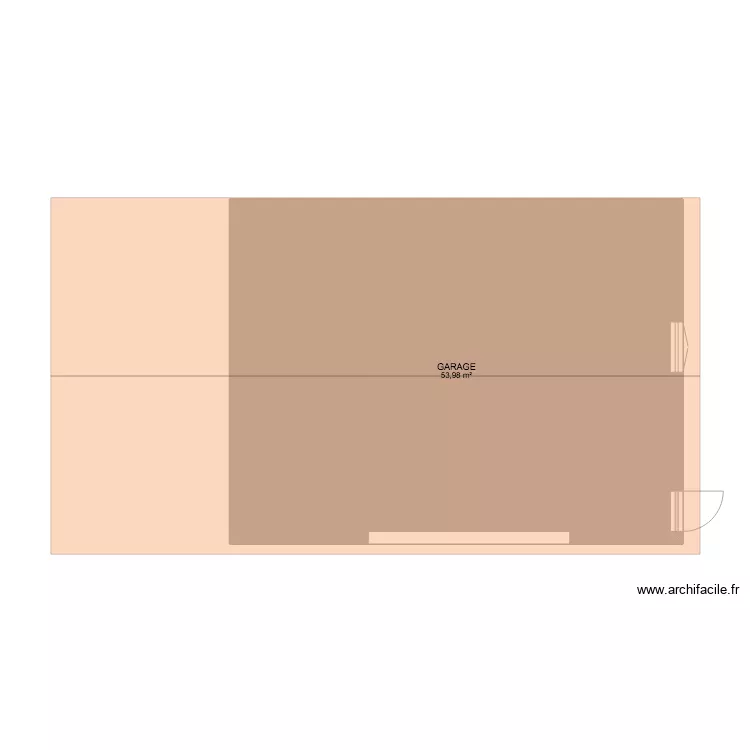 GARAGE TEST. Plan de 
