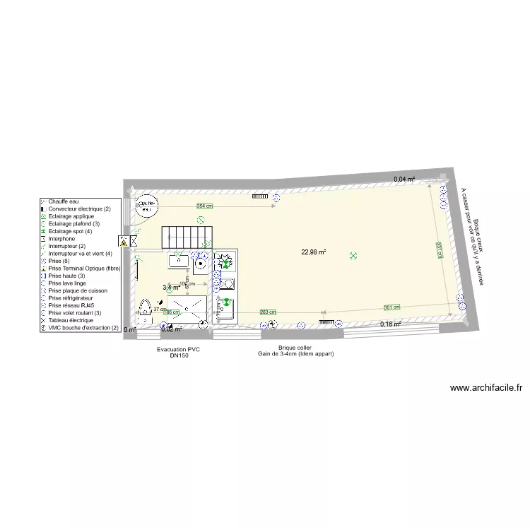 Loge plan &eacute;lect 3. Plan de 