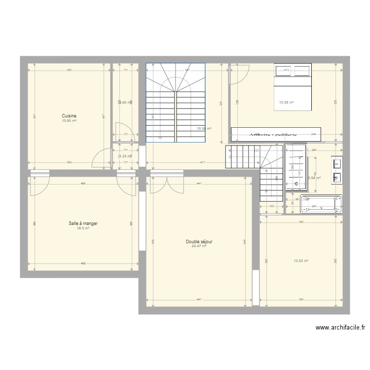 Erromardie 1er étage. Plan de 0 pièce et 0 m2