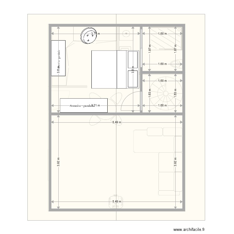 CABANE 1. Plan de 0 pièce et 0 m2