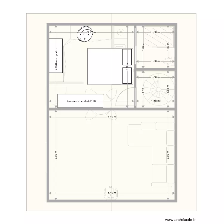 CABANE 1. Plan de CABANE 1. Plan de