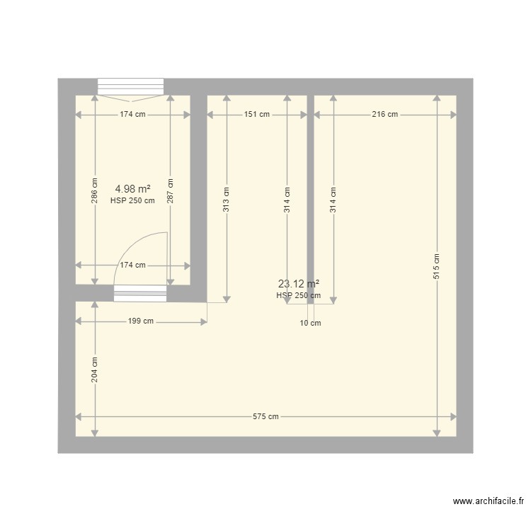 CHAM. Plan de 0 pièce et 0 m2