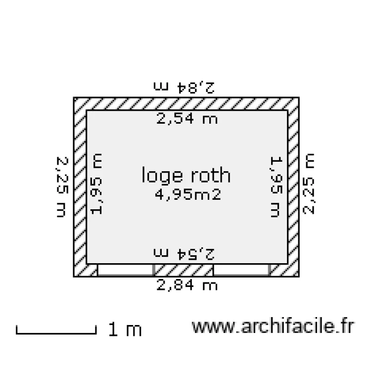 Stade Philippe Roth loge. Plan de 
