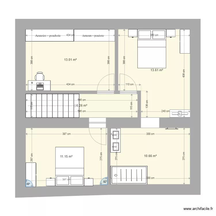 rouchon sam 1er etage. Plan de 