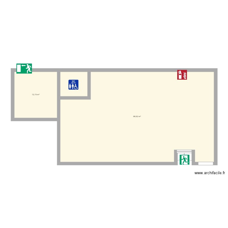uma. Plan de 0 pièce et 0 m2